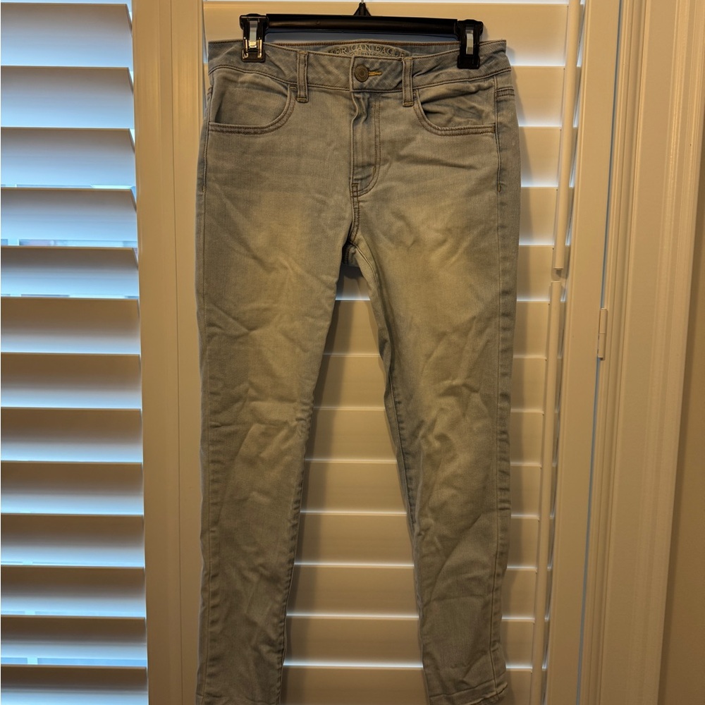 American Eagle Outfitters light blue Jeggings Slim Fit